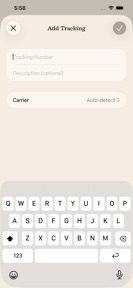 Delivered — Track packages screenshot