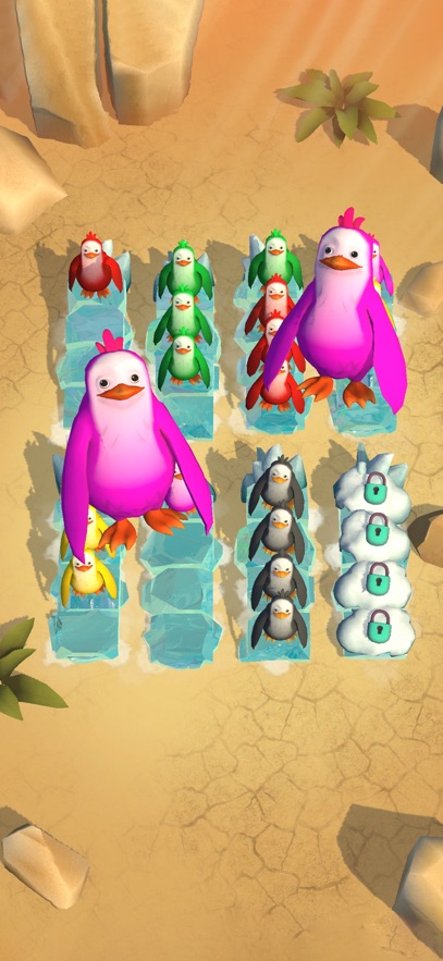 Penguin Mania: Color Puzzle