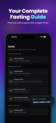 3-Day Fast - 72h Water Fast iPhone screenshot