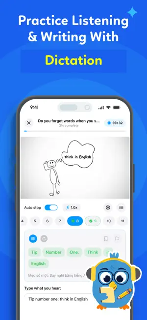 Parroto: Shadowing & Dictation screenshot 3
