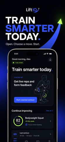 LiftIQ: AI Rep Counter iPhone screenshot