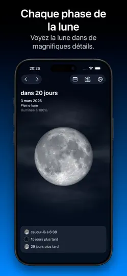 Capture d'écran de Mooncast sur iPhone 2