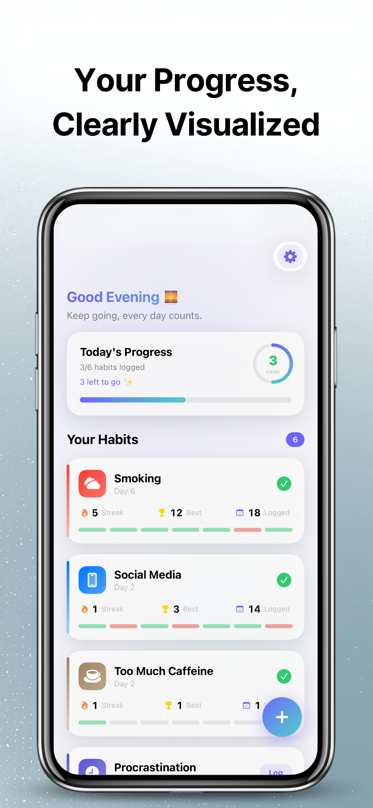 Unhabit Tracker AI Quit Habits screenshot 3