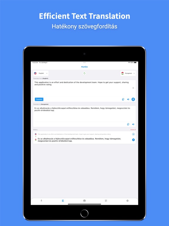 Hungarian Translator: Voice + iPad screenshot