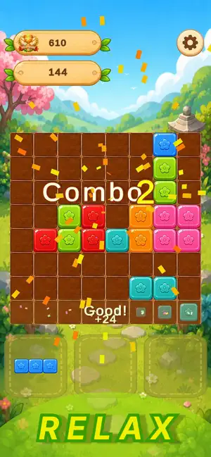 Bloomy Blocks screenshot 1