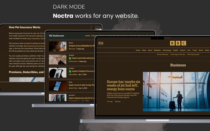 Noctra Dark Mode For Safari screenshot