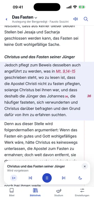 Sozzini Bibel screenshot 9 of 10