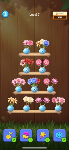 Flower Sort: Merge Puzzle Game iPhone screenshot