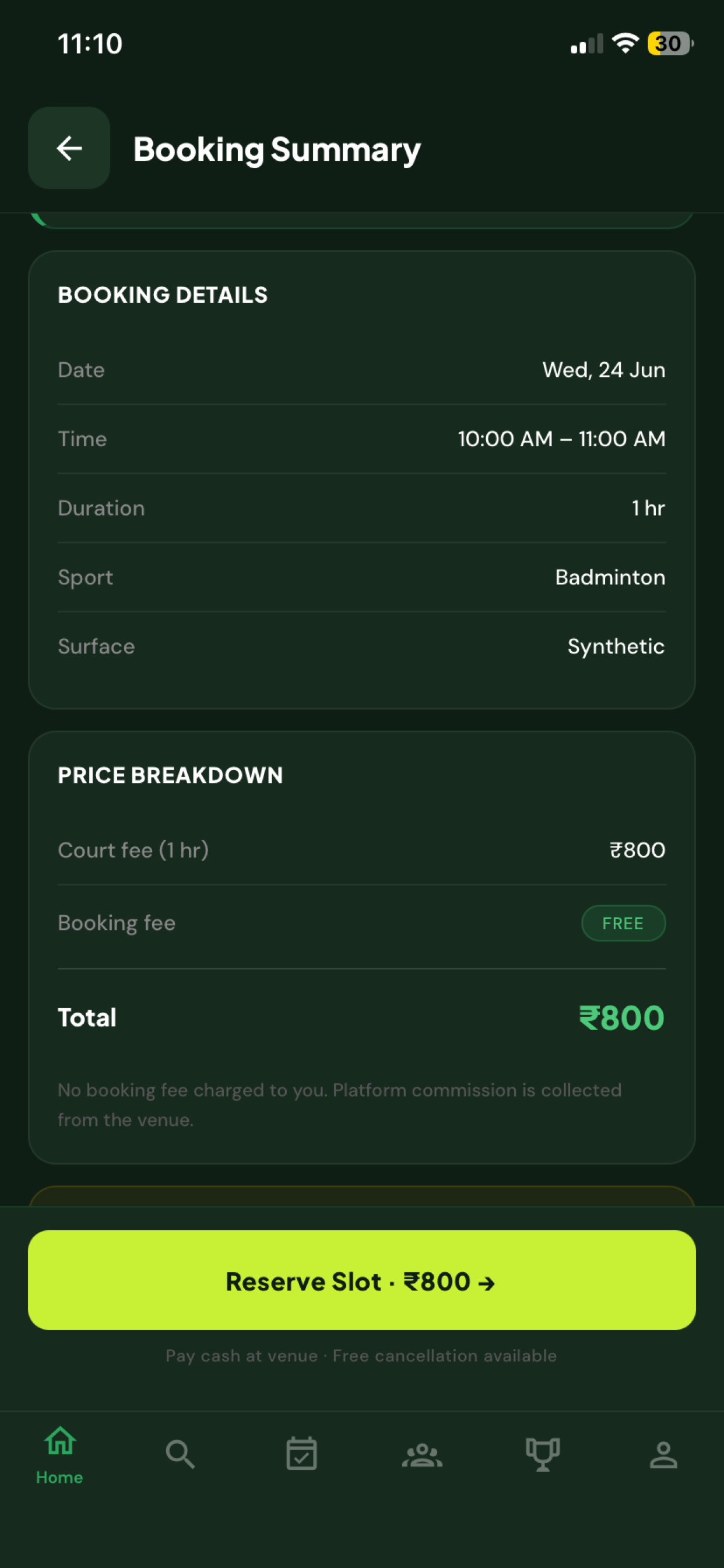 Bookt - Sports Venue Booking