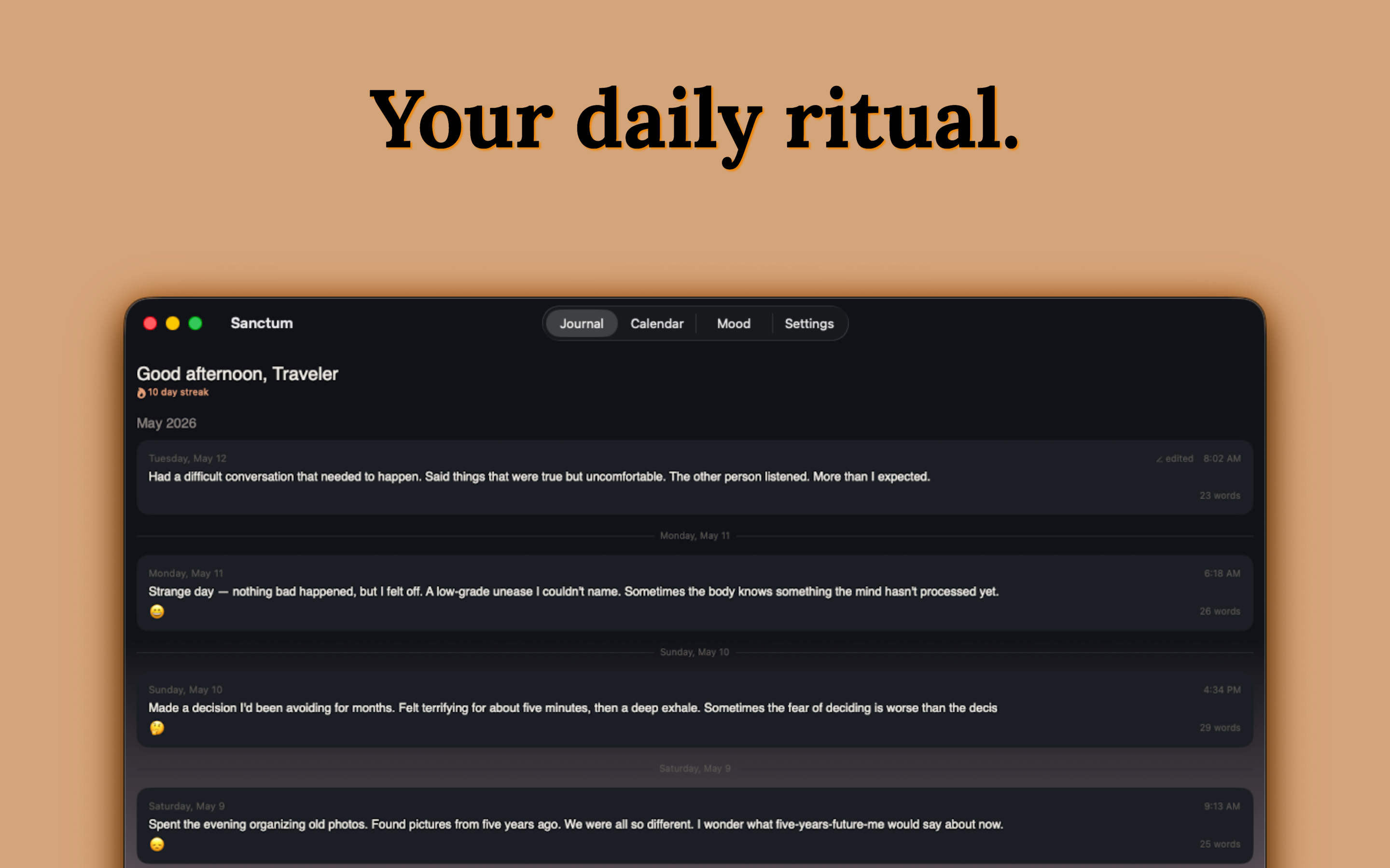 Sanctum: Private Journal