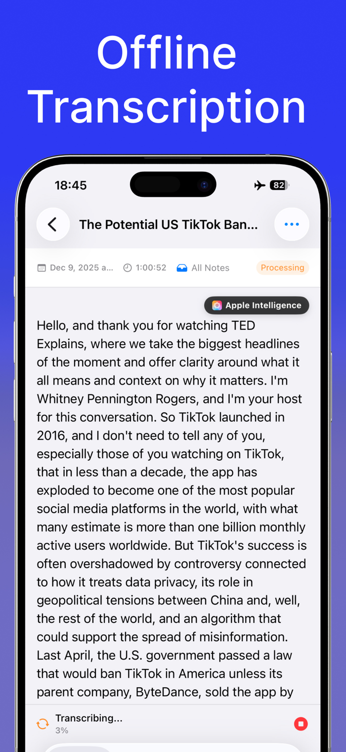 LoroNote - AI Transcribe