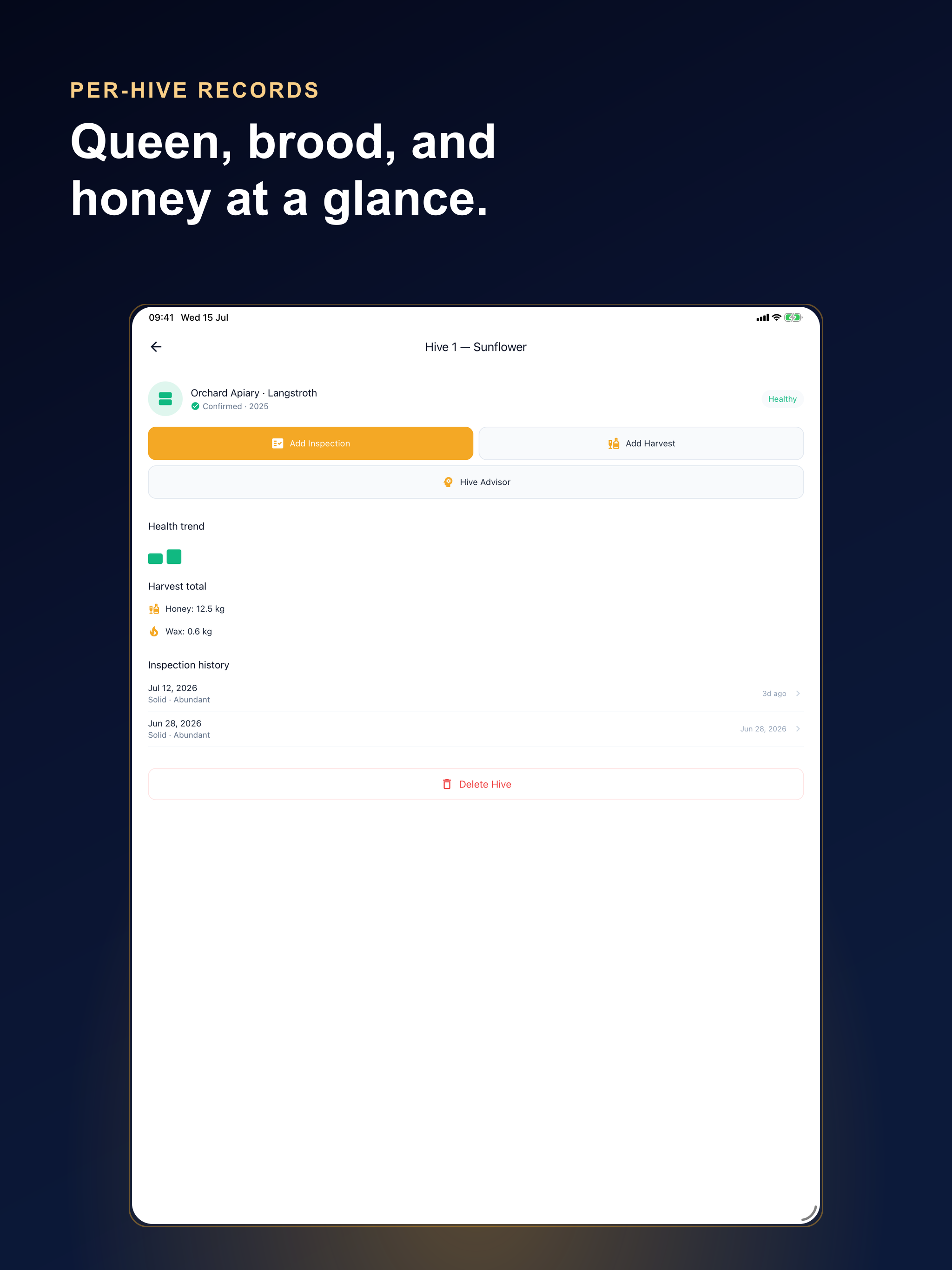 Beekeeping Log: Hive Tracker screenshot 7