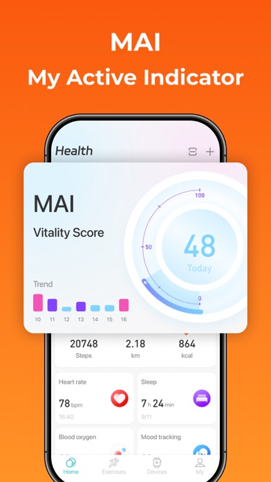 Runmefit iPhone screenshot 1 - Health & Fitness app