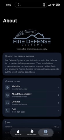 FireDefense Systems iPhone screenshot