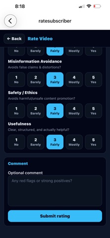 Content Quality Index screenshot