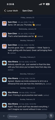 BandChat - Band Manager iPhone screenshot