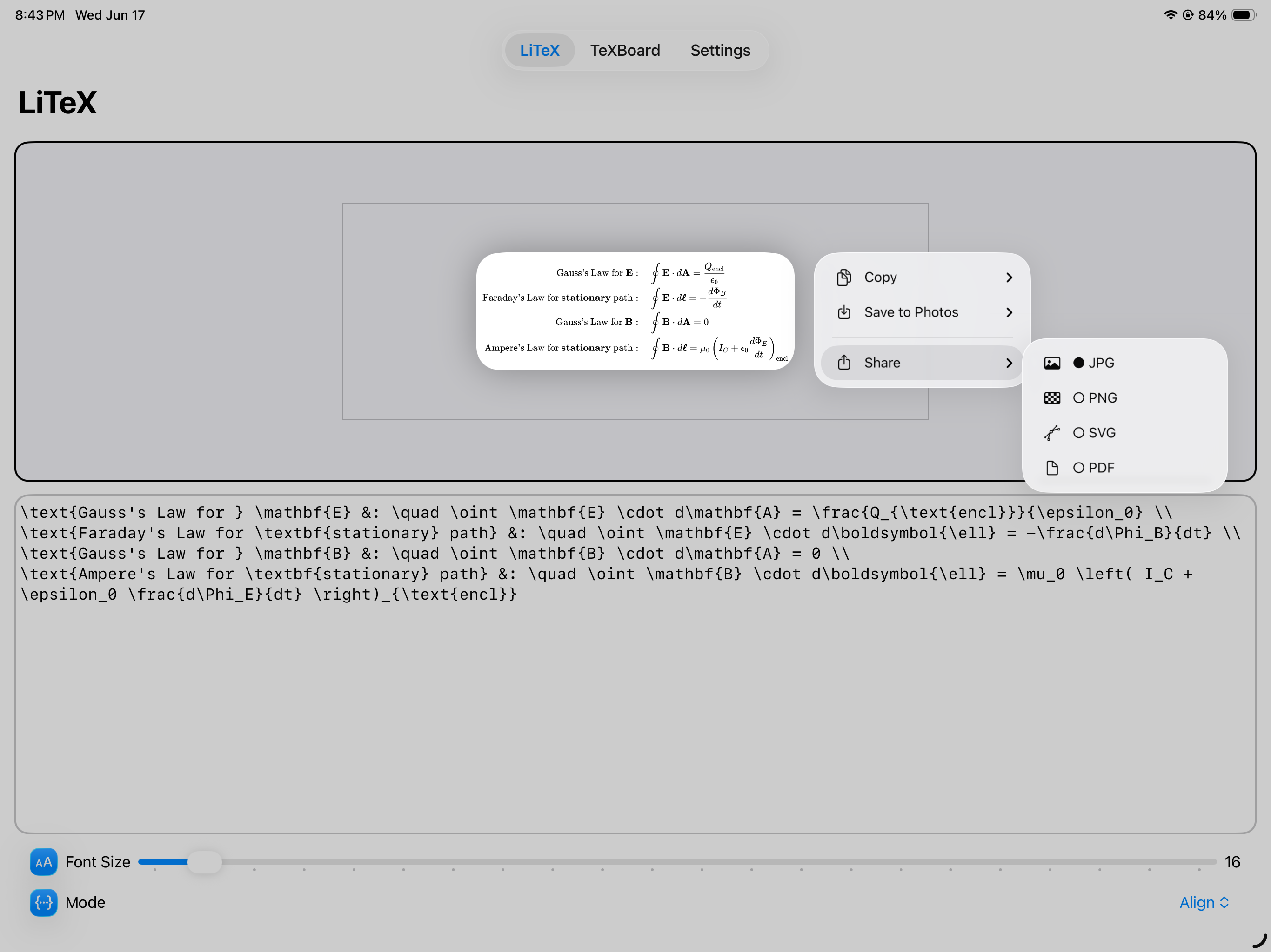LiTeX screenshot 6