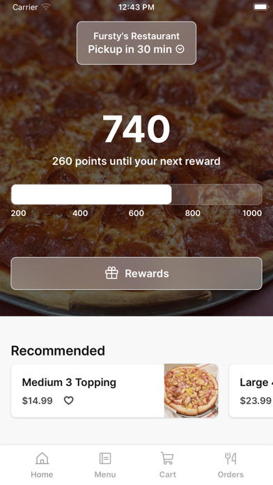 Fursty's Restaurant To Go iPhone screenshot 1 - Food & Drink app