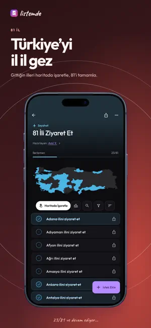 Listemde: Gezi Haritan screenshot 2