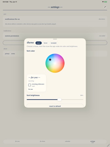 Two Lists: For You & For Them iPad screenshot
