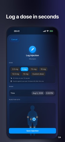 Dozed – GLP-1 Tracker Screenshot 7 of 9