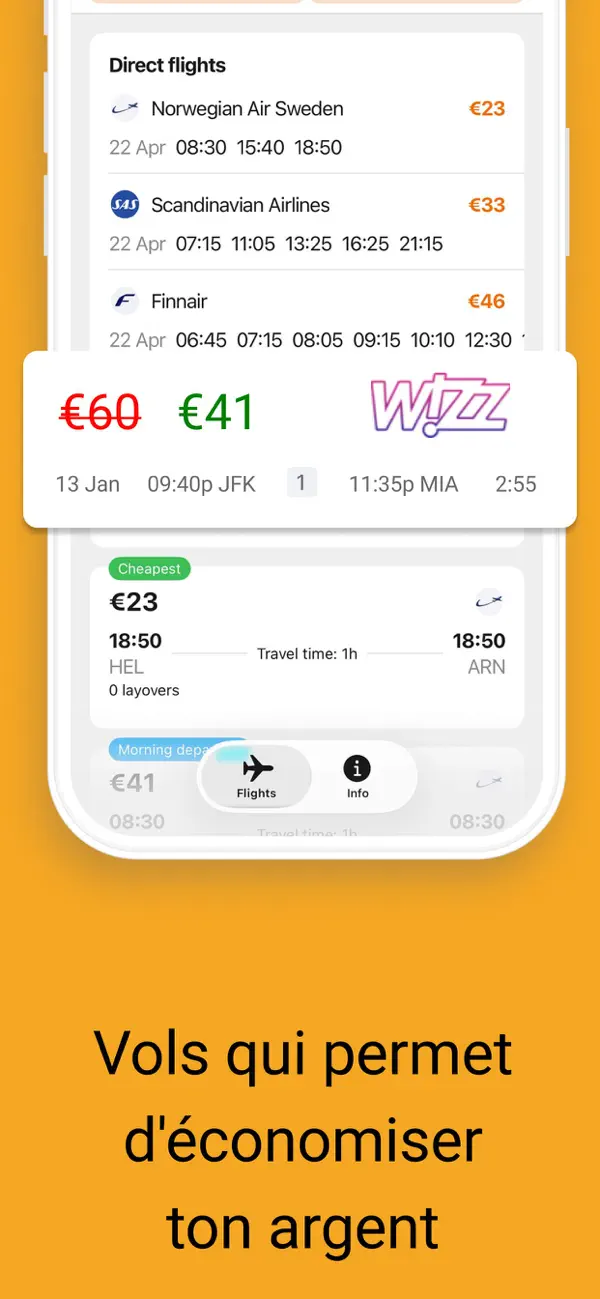 Screenshot #2 pour Vols et billets pas chers