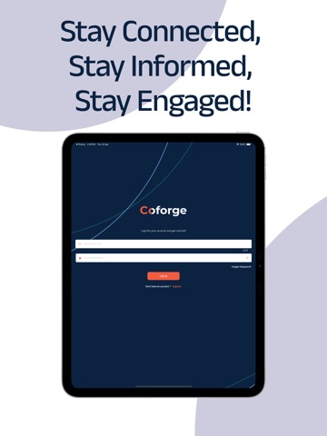 Coforge EventHub iPad screenshot