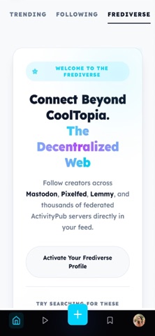 CoolTopia: No Algo Social Feed screenshot