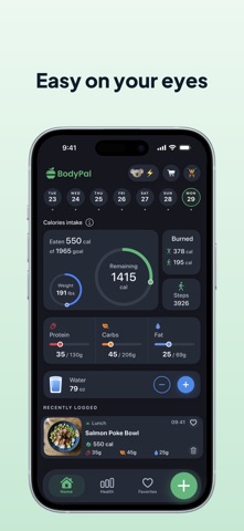 BodyPal: AI Calorie Counter iPhone screenshot