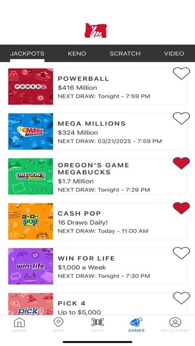 Oregon Lottery screenshot