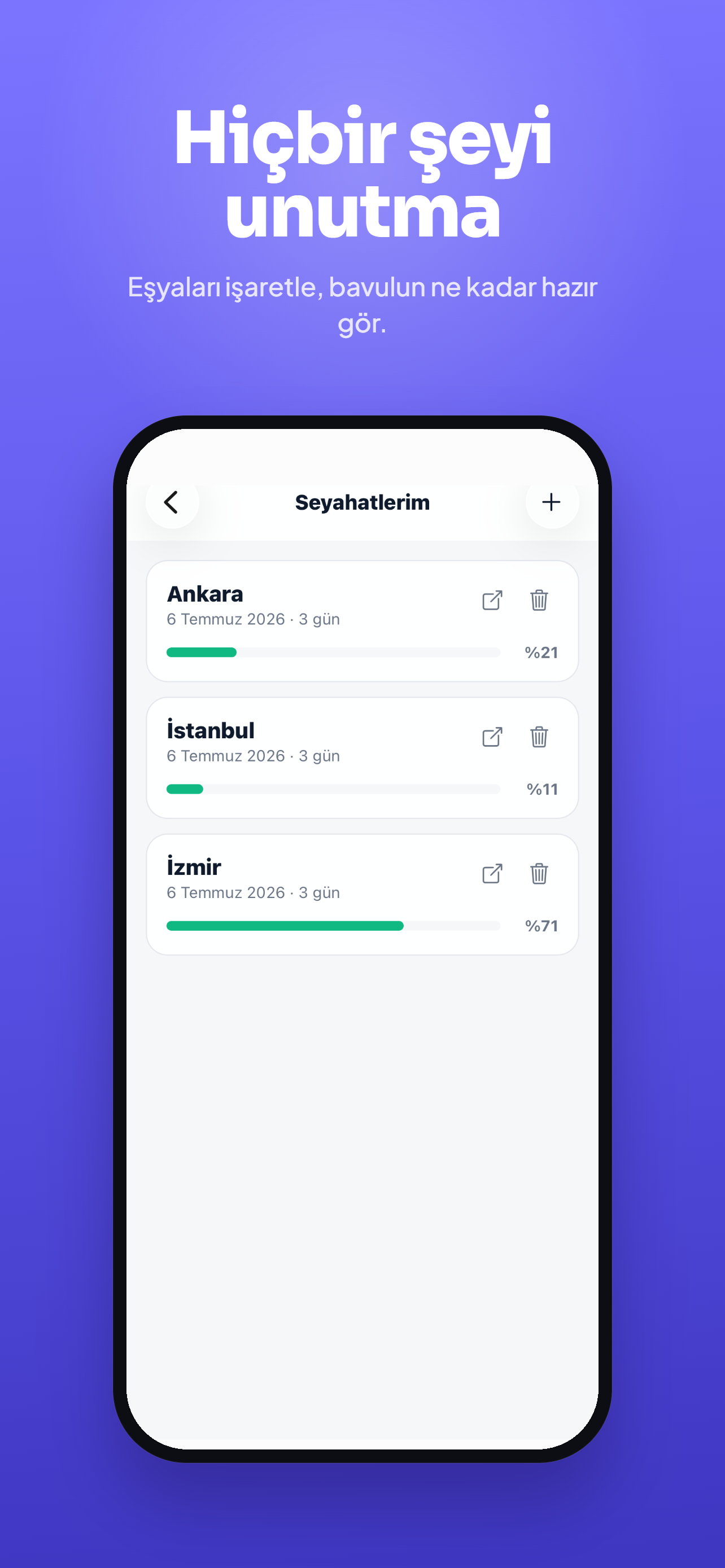 Akıllı Bavul Planlayıcı screenshot 4