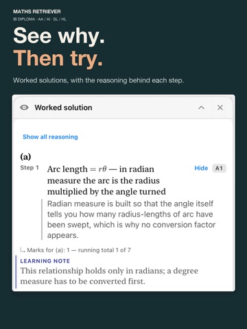 Maths Retriever iPad screenshot