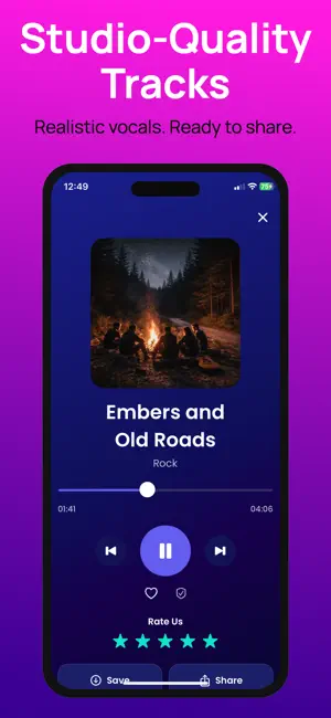 Tune Music - AI Song Generator screenshot 2