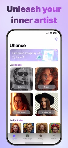 Uhance - AI Photo Enhancer screenshot