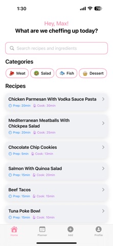 Bella - AI Recipe Manager iPhone screenshot