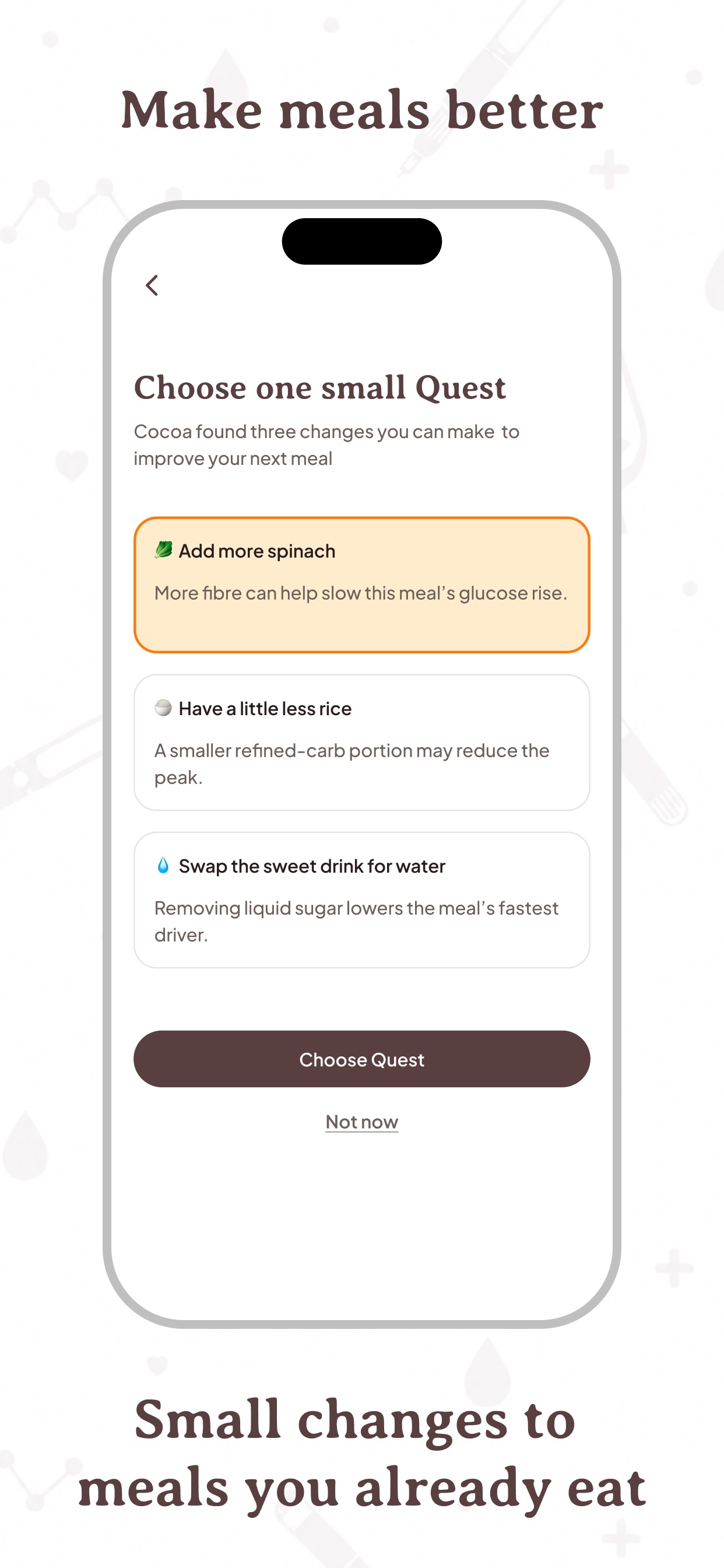 Screenshot 3 of Cocoa: Diabetes Meal Companion