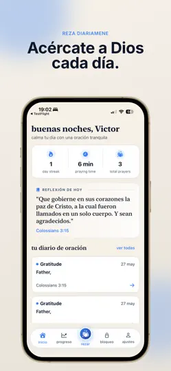 Captura de pantalla de FaithLocked: Oración Y Biblia en iPhone 3