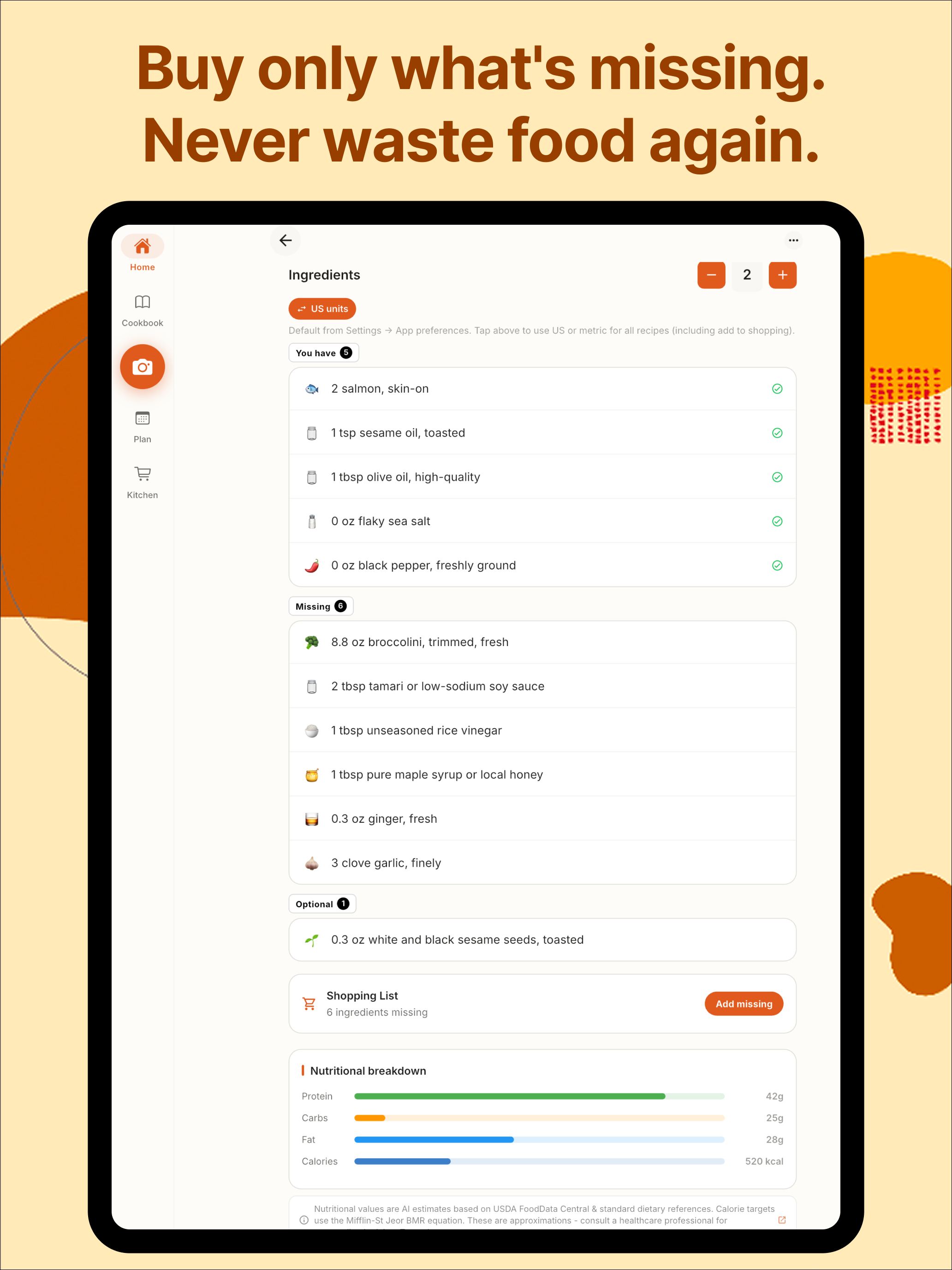 Magic Fridge Recipes & Planner