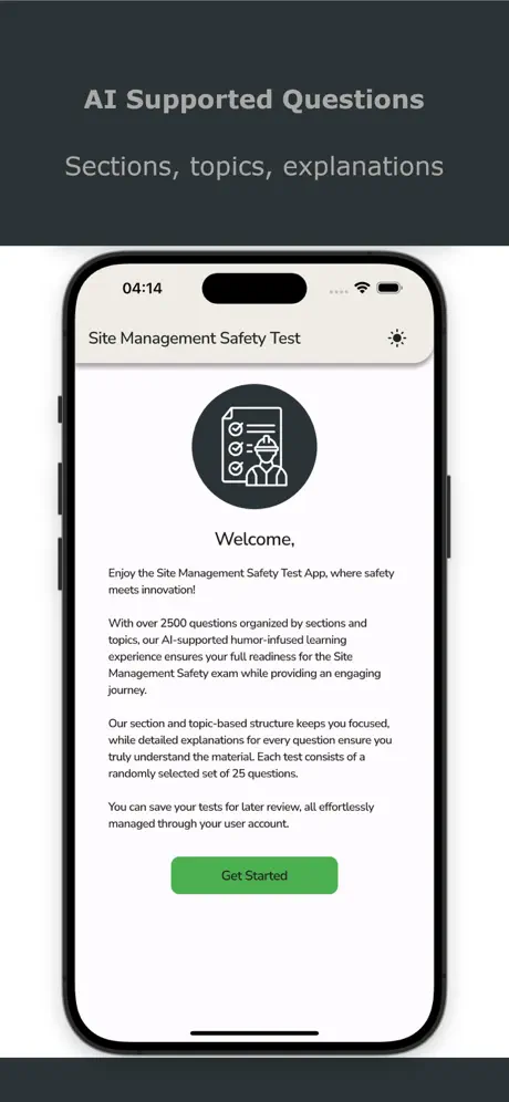 Site Management Safety Test Screenshot 2