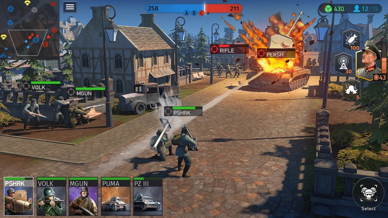 World War Armies: WW2 PvP RTS screenshot 1