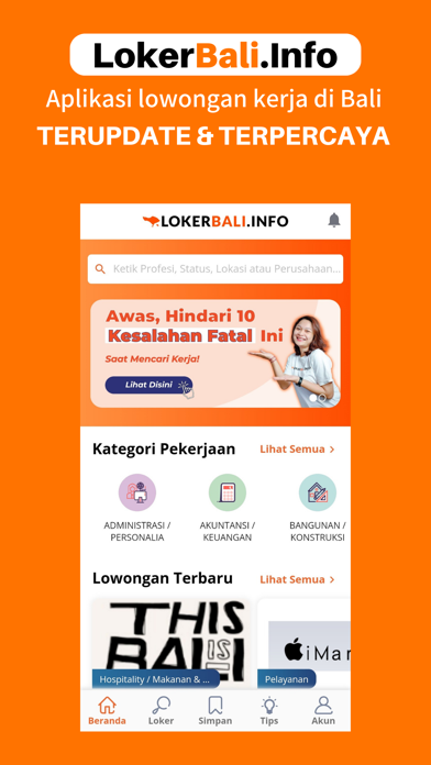 LokerBaliInfo: Cari Kerja Bali Screenshot