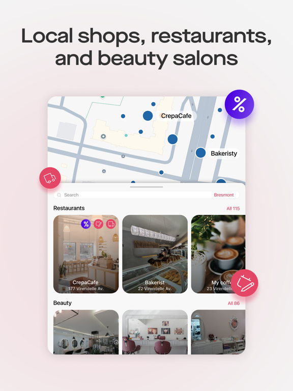Saby Get: Места и услуги iPad screenshot 2 - Shopping app