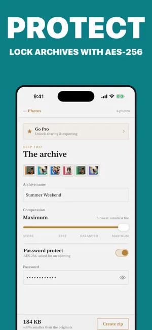 Photo to ZIP - Image to Zip screenshot 4