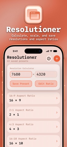 Resolutioner app screenshot