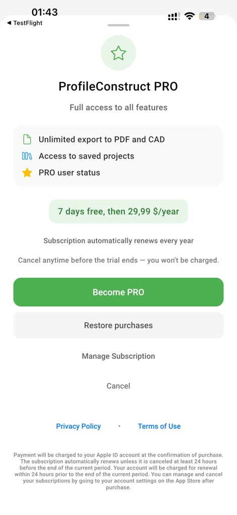 Profile Construct - Business App | MWM