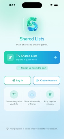 Shared Lists: Plan Together Screenshot 1 of 8
