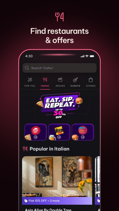 District: Movies Events Dining Screenshot