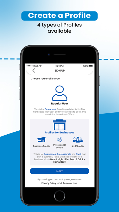 Advisocial iPhone screenshot 3 - Social Networking app