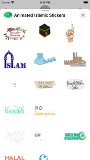 animated islamic stickers pack iphone screenshot 3