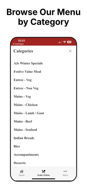 AJ's Indian Restaurant screenshot 4